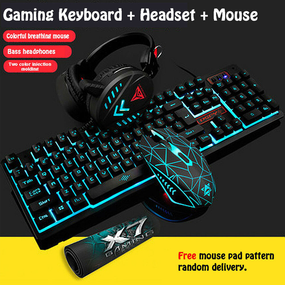 K59 Luminous Gaming Mouse, Keyboard and Headset - TheLoot.Store