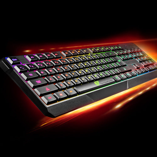 K70 Waterproof Colorful LED Illuminated Backlit USB Wired Gaming Keyboard - TheLoot.Store