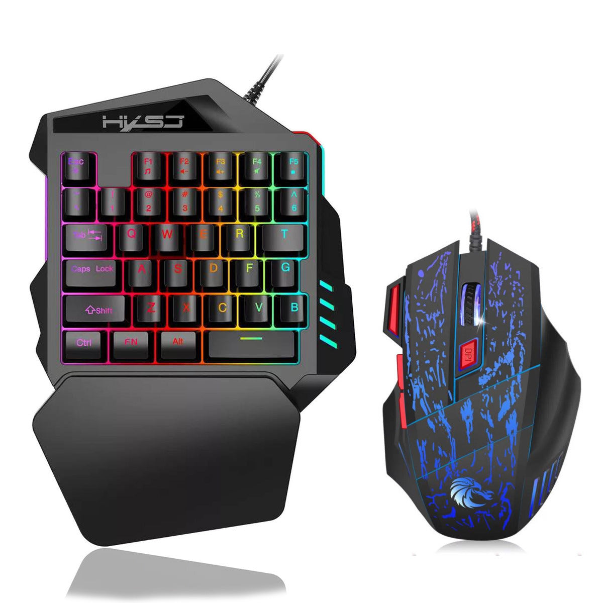 One-Handed Gaming Keyboard Set - TheLoot.Store