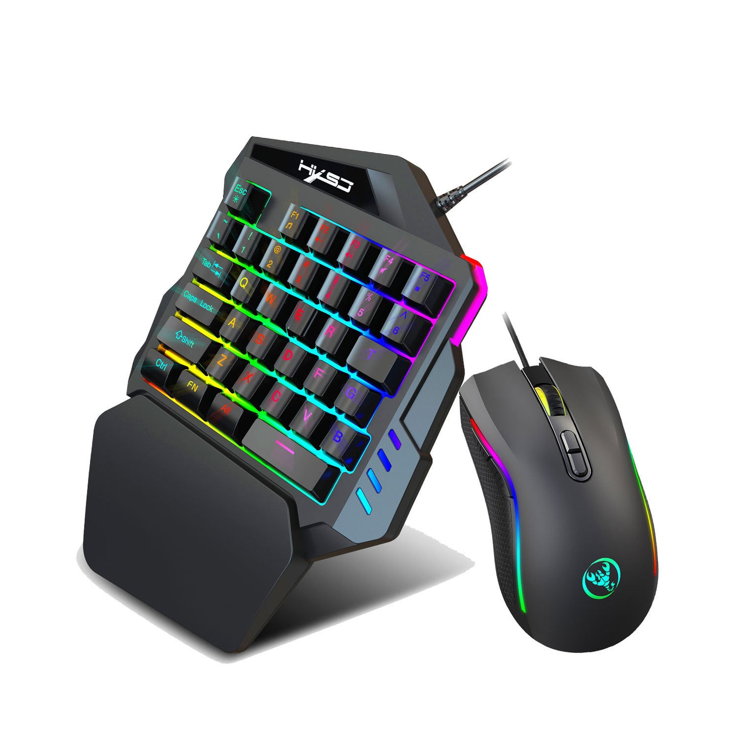 One-Handed Gaming Keyboard Set - TheLoot.Store