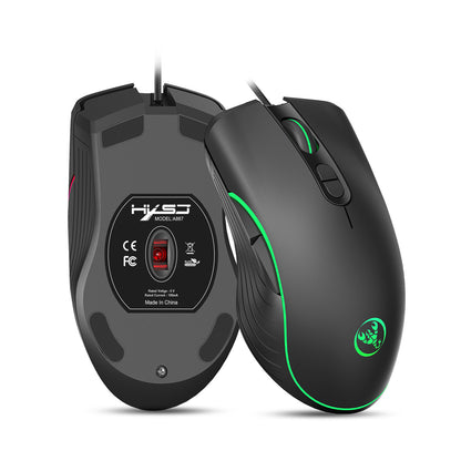 Glowing RGB Wired Gaming Mouse - TheLoot.Store