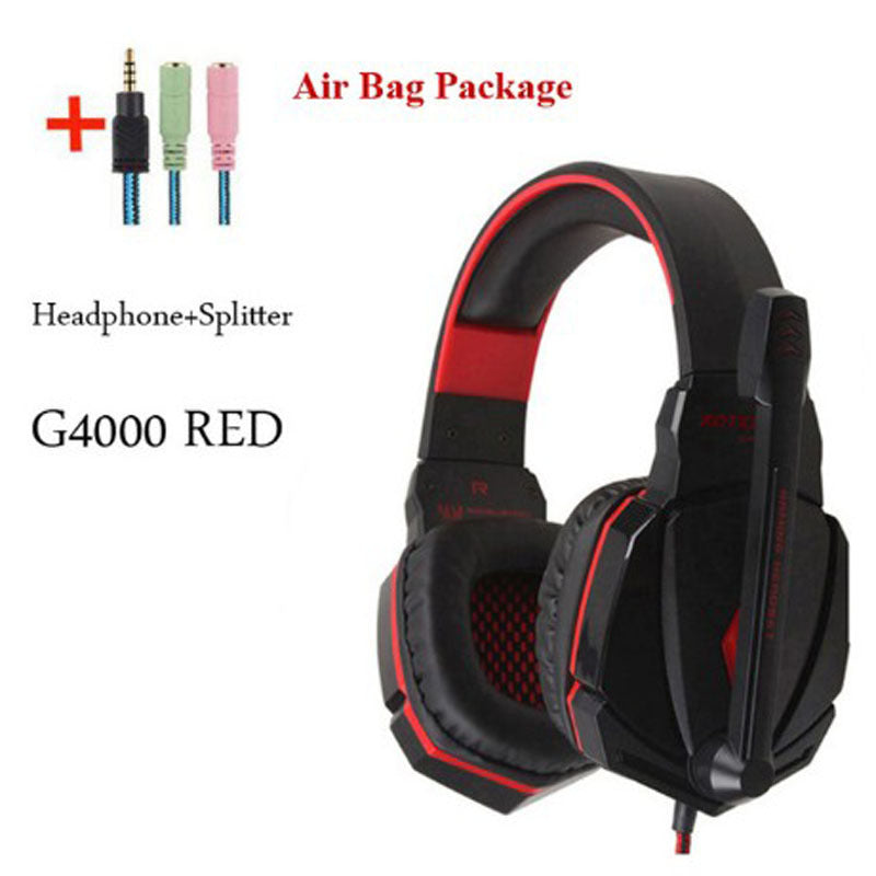 Wired Gaming Headset Surround Sound Deep Bass Stereo Casque Earphones