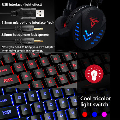 K59 Luminous Gaming Mouse, Keyboard and Headset - TheLoot.Store