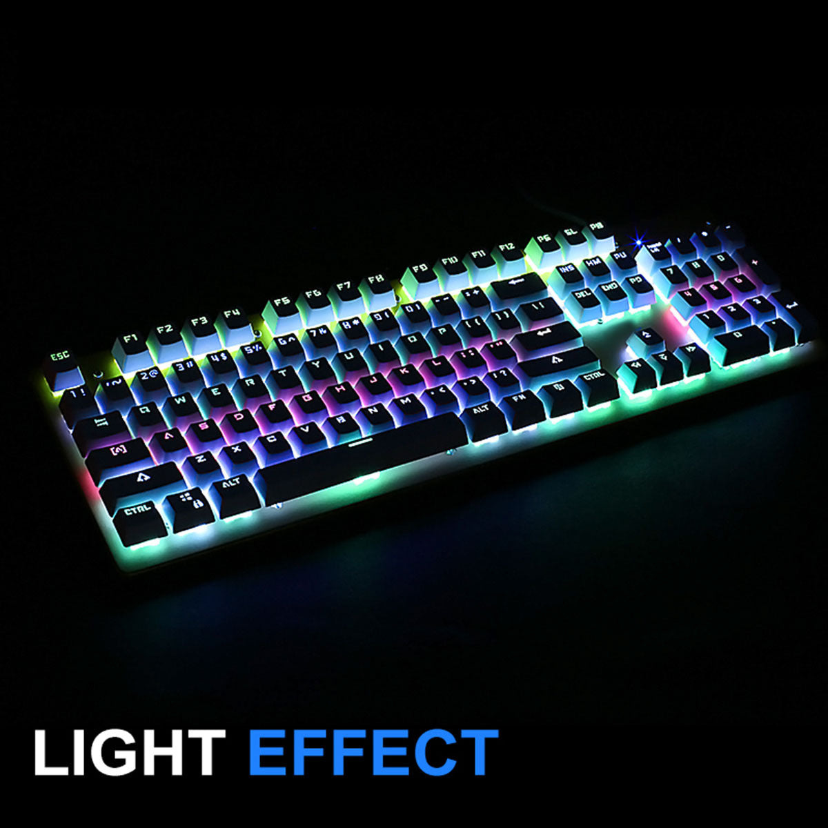 Professional Gaming USB Wired Mechanical Keyboard 104 Keys