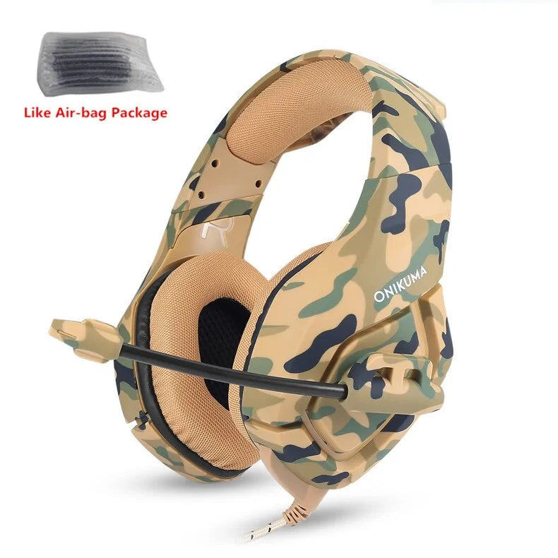 Onikuma Camouflage Gaming Headphones