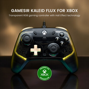 GameSir K1 Kaleid Flux Transparent RGB Gaming Controller