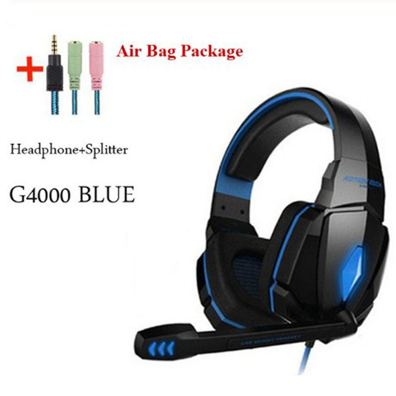 Wired Gaming Headset Surround Sound Deep Bass Stereo Casque Earphones