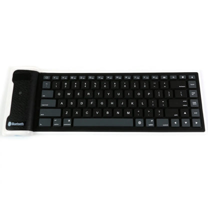 Foldable Roll-Up Wireless Bluetooth Keyboard: Silent 87-Key Keypad