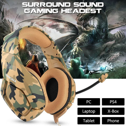 Onikuma Camouflage Gaming Headphones