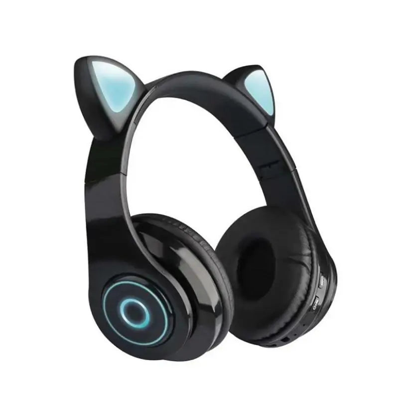 LED Cat Ear: Bluetooth Headphones, Noise Cancelling, TF Card Support