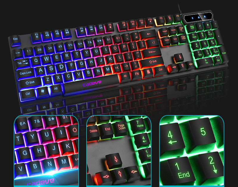 Colorful Backlit Gaming Usb Wired Gaming Keyboard - TheLoot.Store