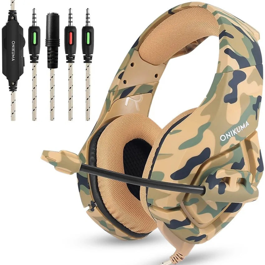 Onikuma Camouflage Gaming Headphones