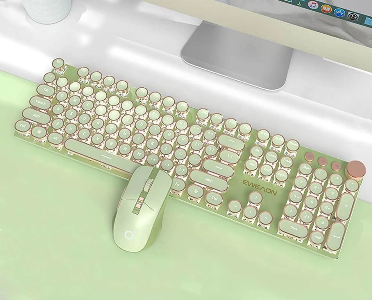 Retro Typewriter Bluetooth Keyboard & Mouse 2